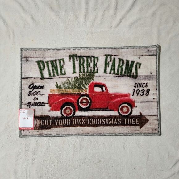 New Christmas Rug "Pine Tree Farms" - Picture 1 of 4